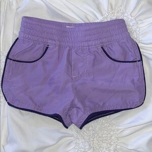Adorable babygirl Old Navy Purple Athletic Shorts with Elastic Waistband